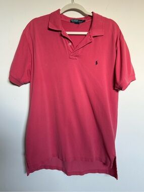 Polo by Ralph Lauren Men's Red Pique  Polo Shirt